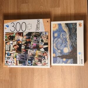Puzzle Bundle! NEW UNOPENED! Starry Night 500pc & The Office 300pc puzzles